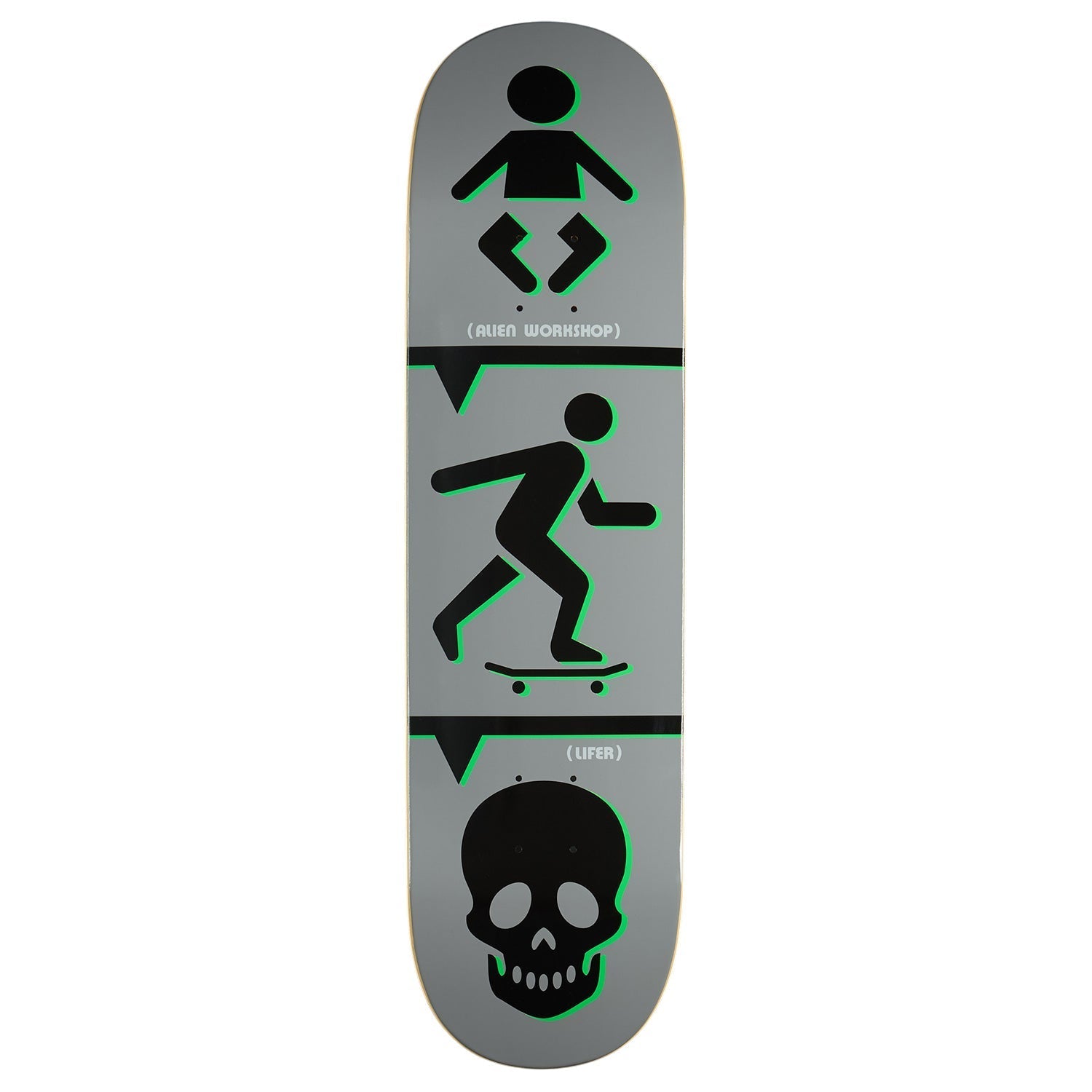 Lifer Skateboard Deck - Greyの製品画像